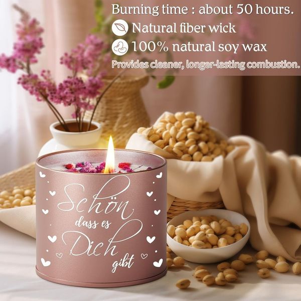PRSTENLY Duftkerze Rose, 9 oz — Ansicht 3