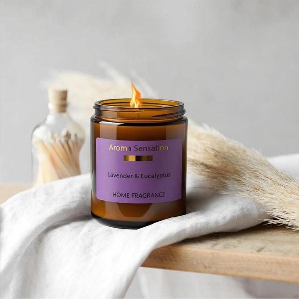 WAVV Lavendel-Duftkerze im Glas, 200 g — Ansicht 4