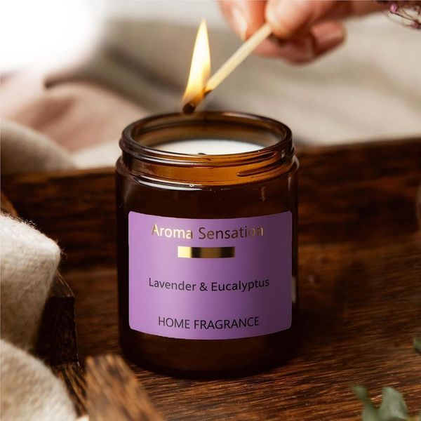 WAVV Lavendel-Duftkerze im Glas, 200 g — Ansicht 5