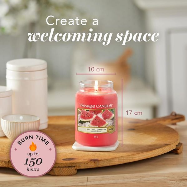 Yankee Candle Juicy Watermelon, großes Glas — Ansicht 5