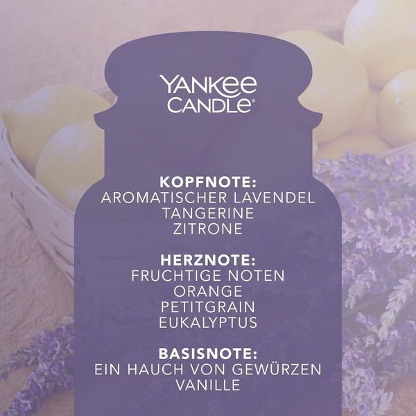 Yankee Candle Lemon Lavender, großes Glas — Ansicht 4