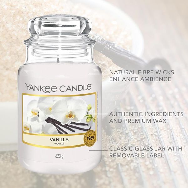 Yankee Candle Vanilla, großes Glas — Ansicht 4